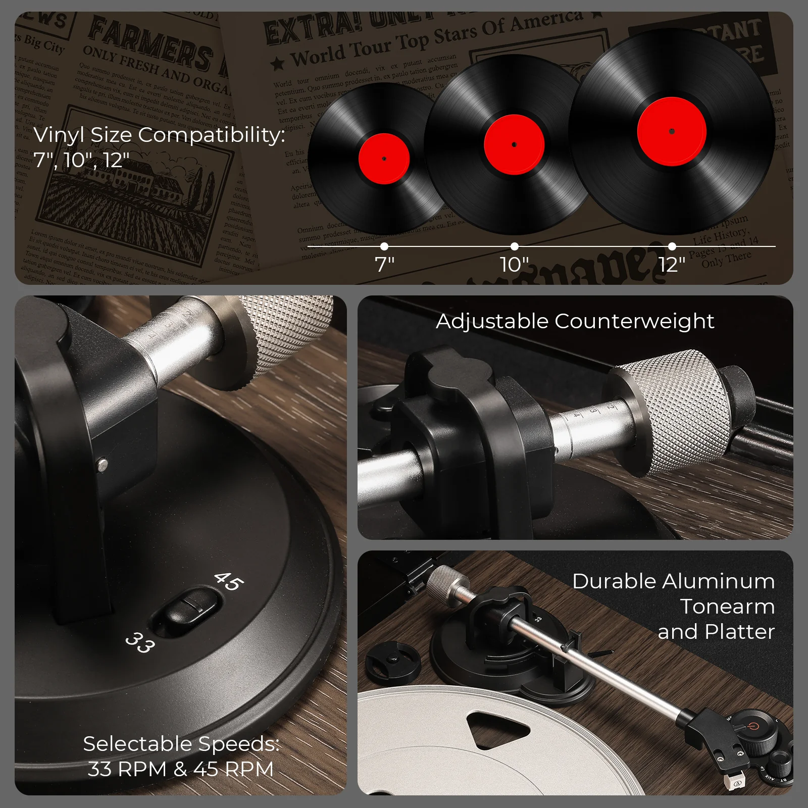 ATE60 Vinyl Record Player - Image 6