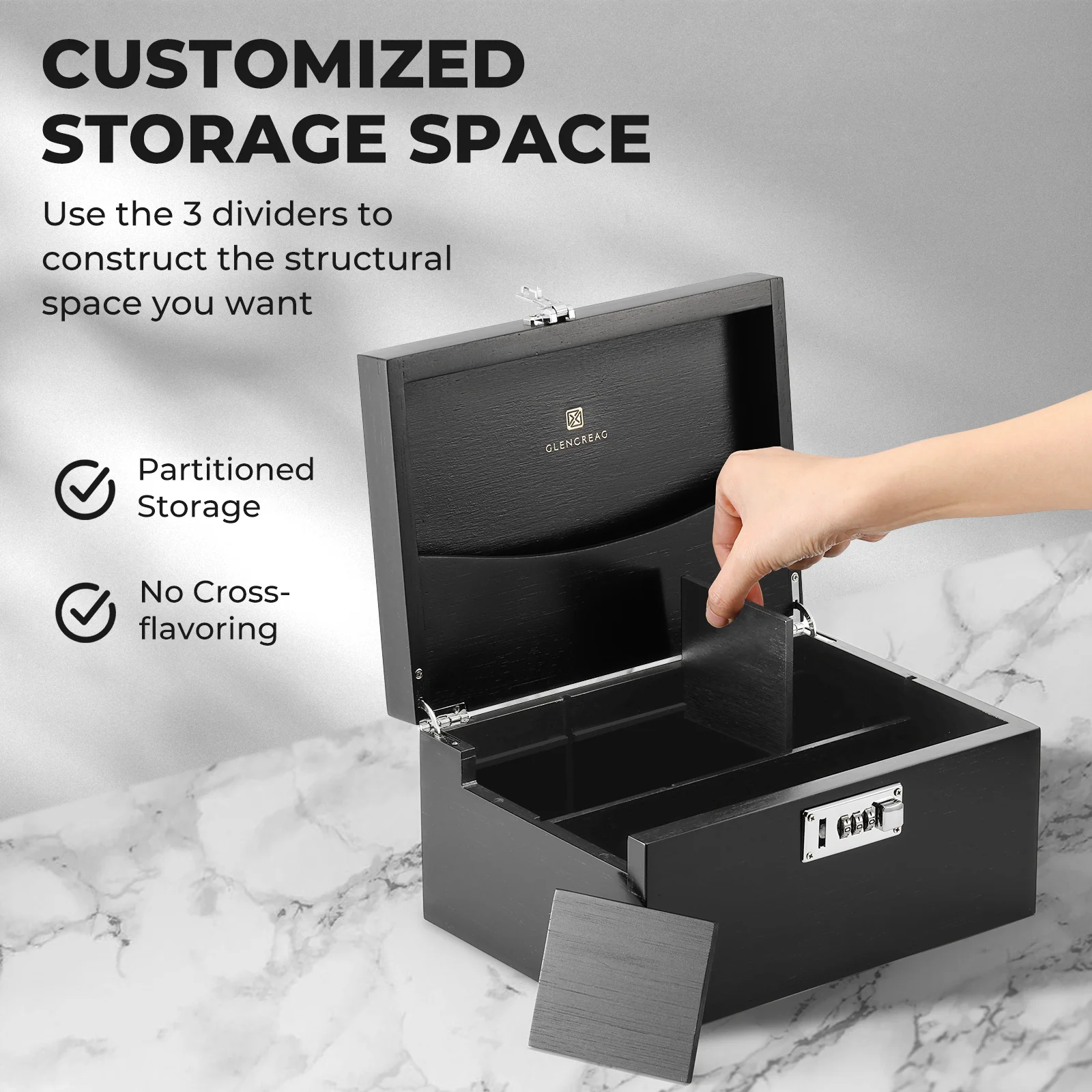 Bamboo Stash Box Set (Black) - Image 3