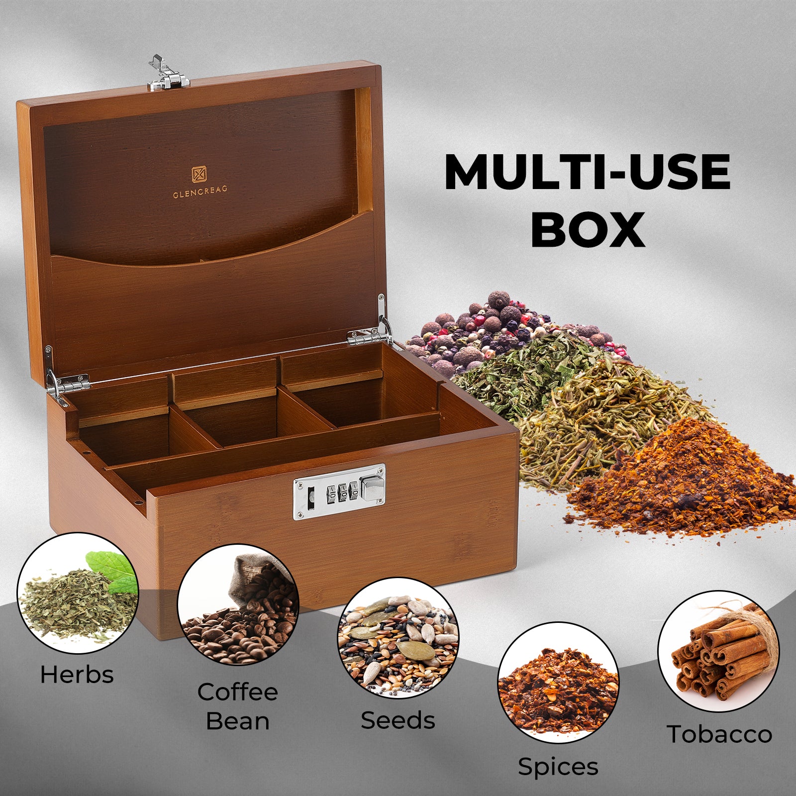 Bamboo Stash Box Set (Tan) - Image 6