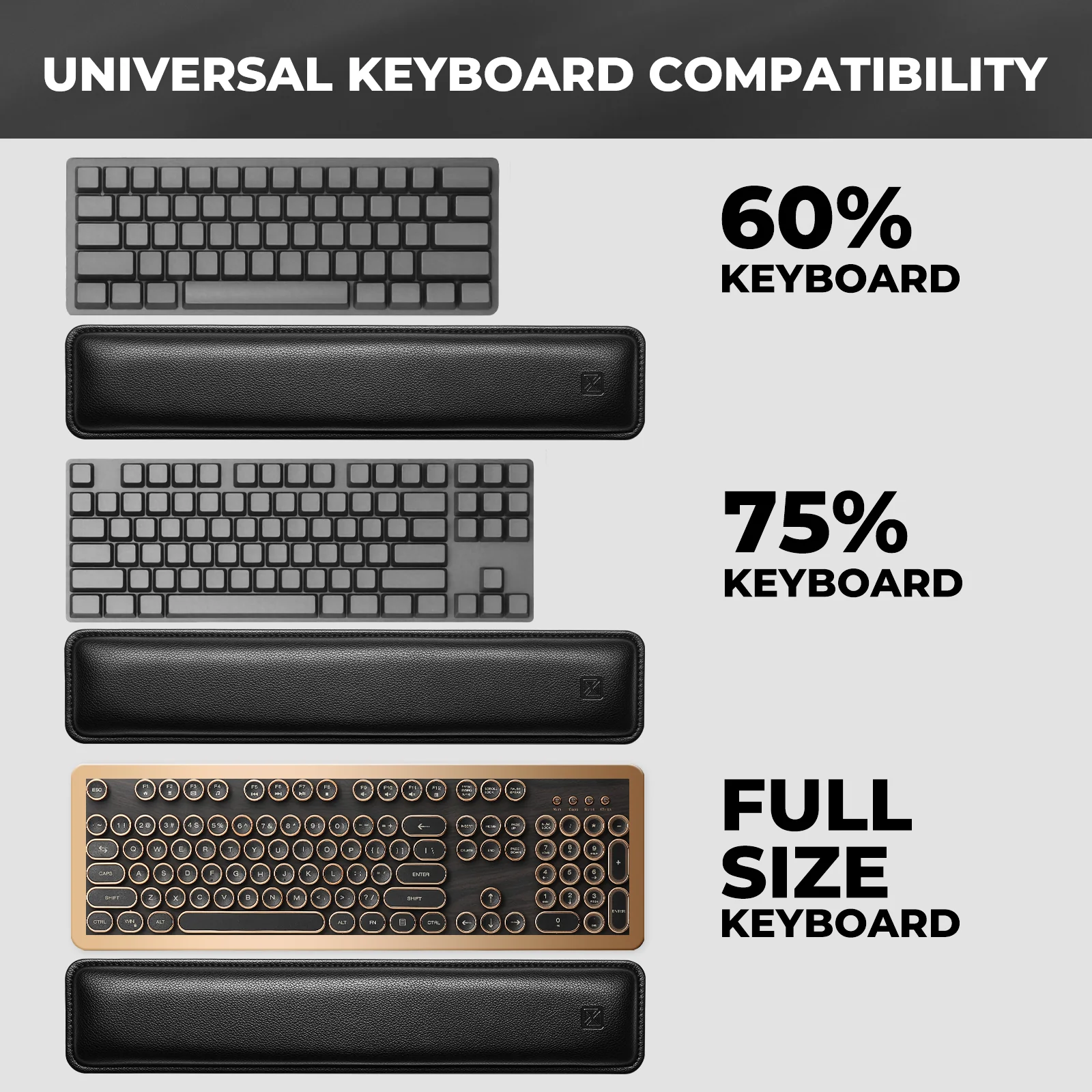 Ergonomic Keyboard Wrist Rest, Black - Image 5