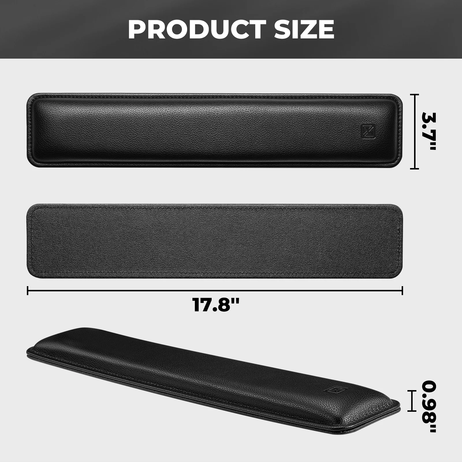 Ergonomic Keyboard Wrist Rest, Black - Image 6