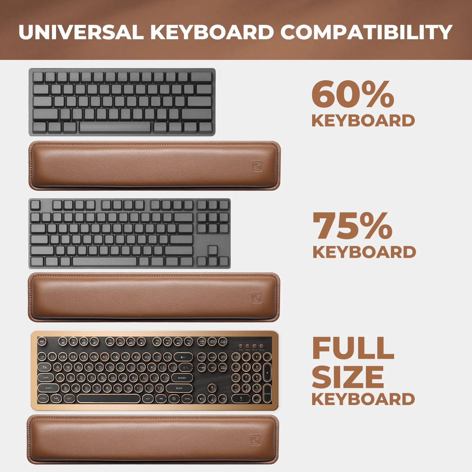 Ergonomic Keyboard Wrist Rest, Tan - Image 6
