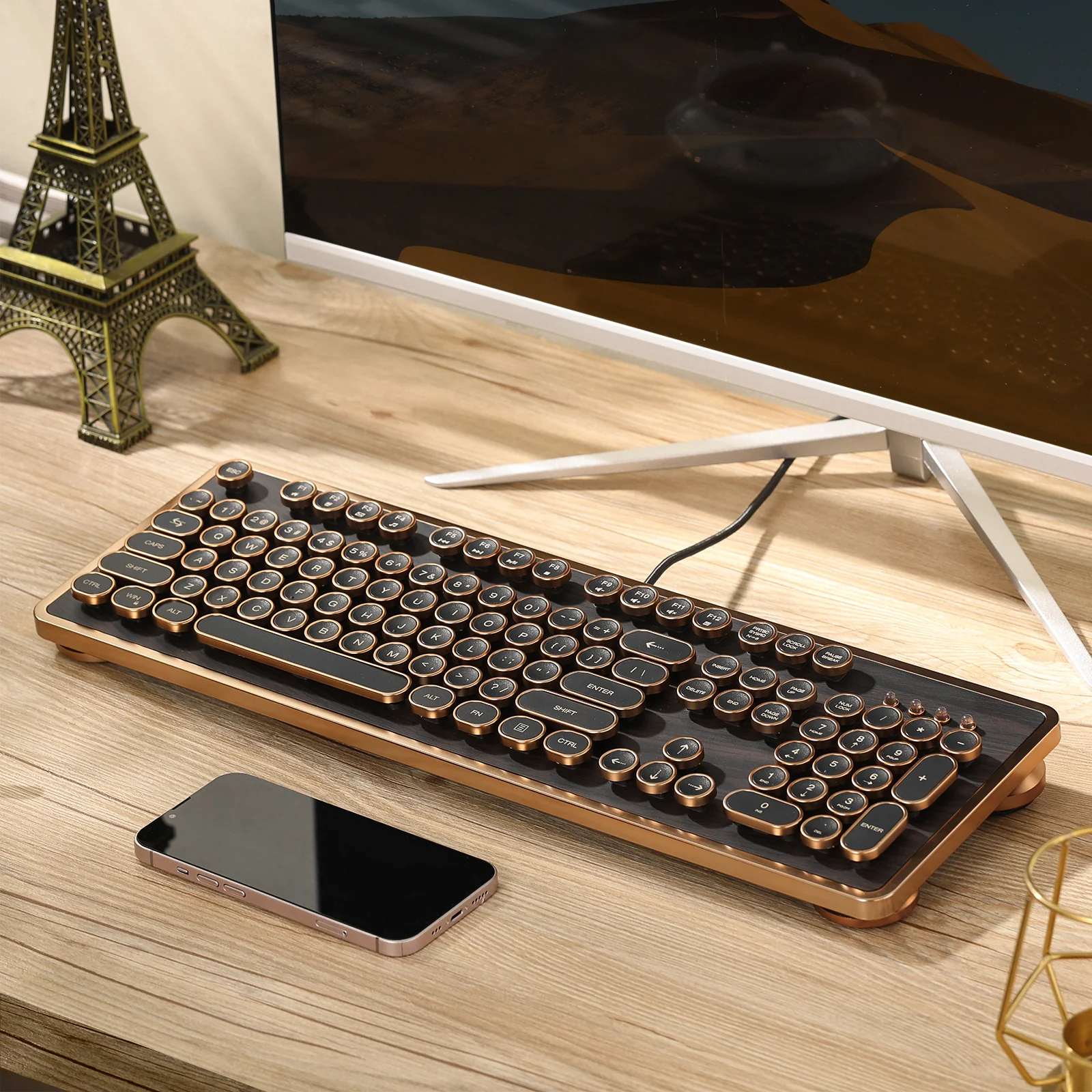 RK104 Wired Retro Mechanical Keyboard - Image 6